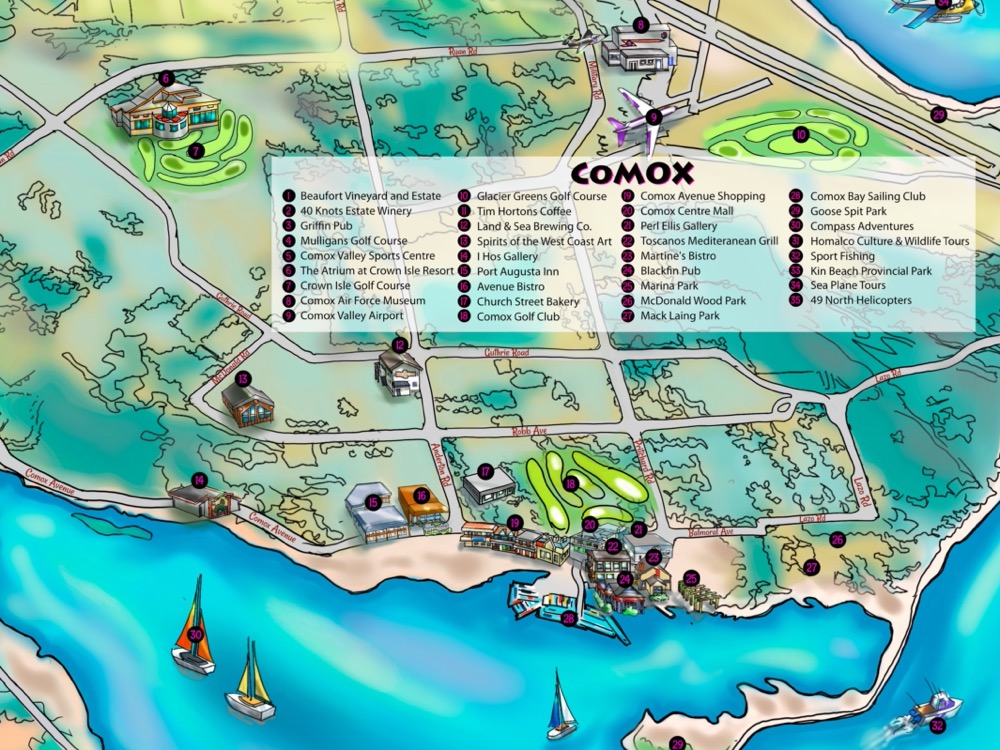 Comox fun map